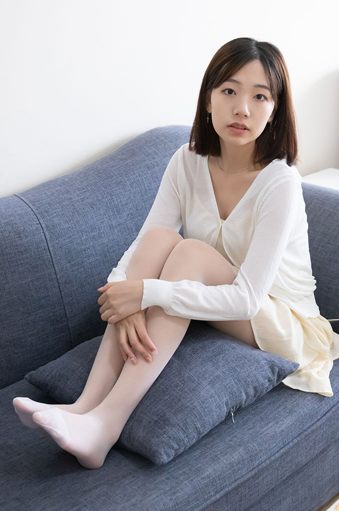 图片[3]-W004-帆布鞋和薄白丝-爱丝时刻