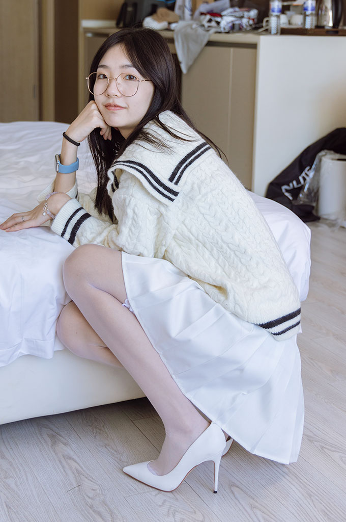 图片[1]-W094-长靴、高跟鞋、白丝大腿袜（脚尖加固款）-爱丝时刻