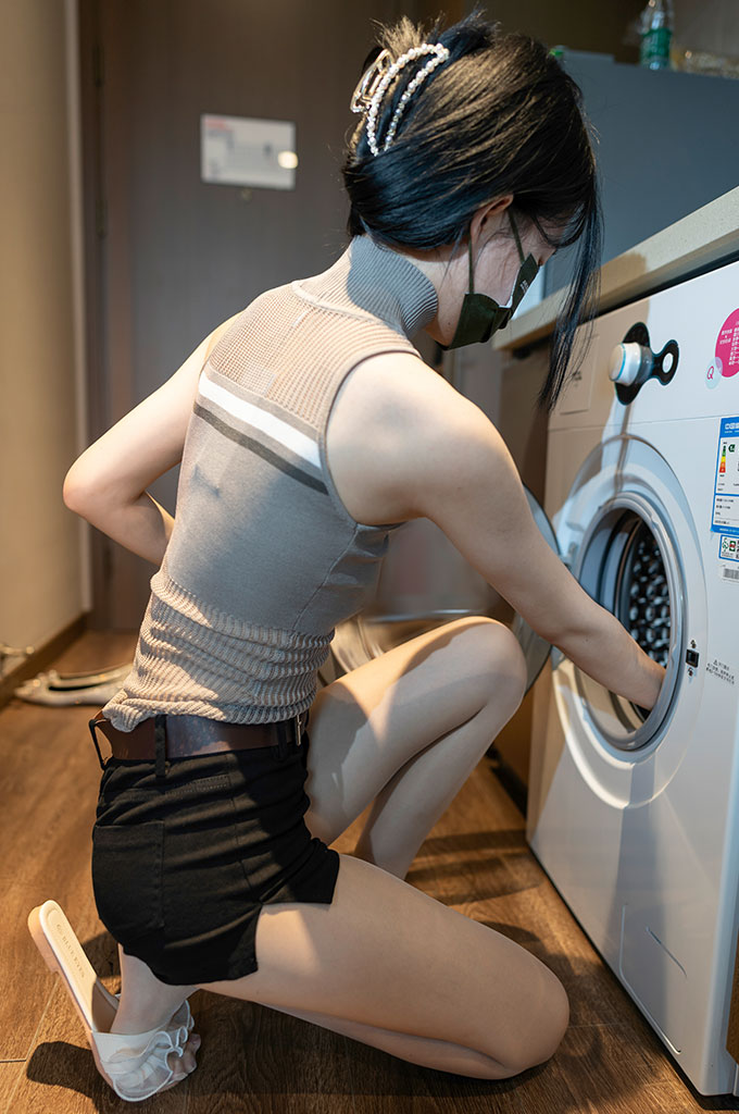 A090-美式背心 短裤肉丝-爱丝时刻