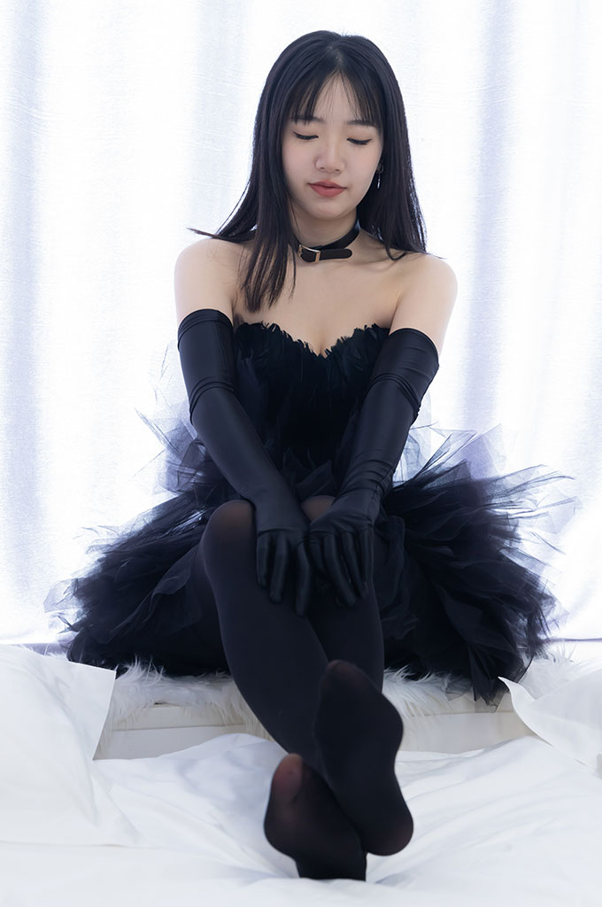 图片[2]-W173-高跟鞋、油亮厚黑丝、黑色丝手套-爱丝时刻